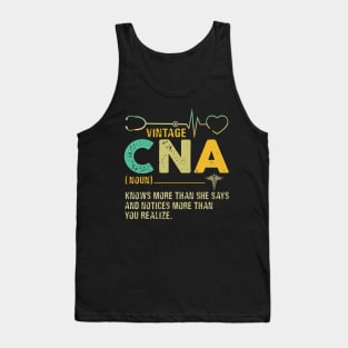 Vintage CNA Knows More Than She Says Tank Top